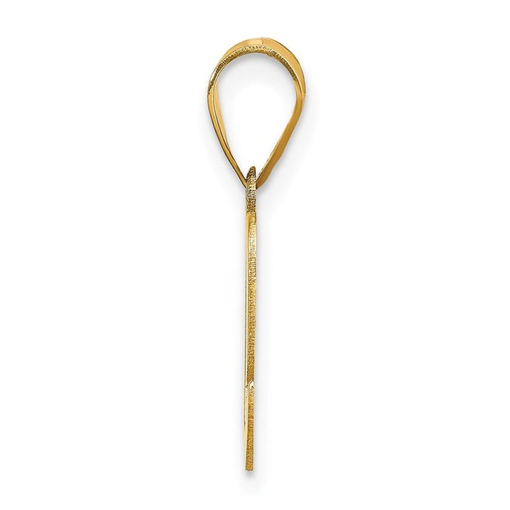 Kazi Luxury 14k Yellow Gold Polished Script Lette… - image 2